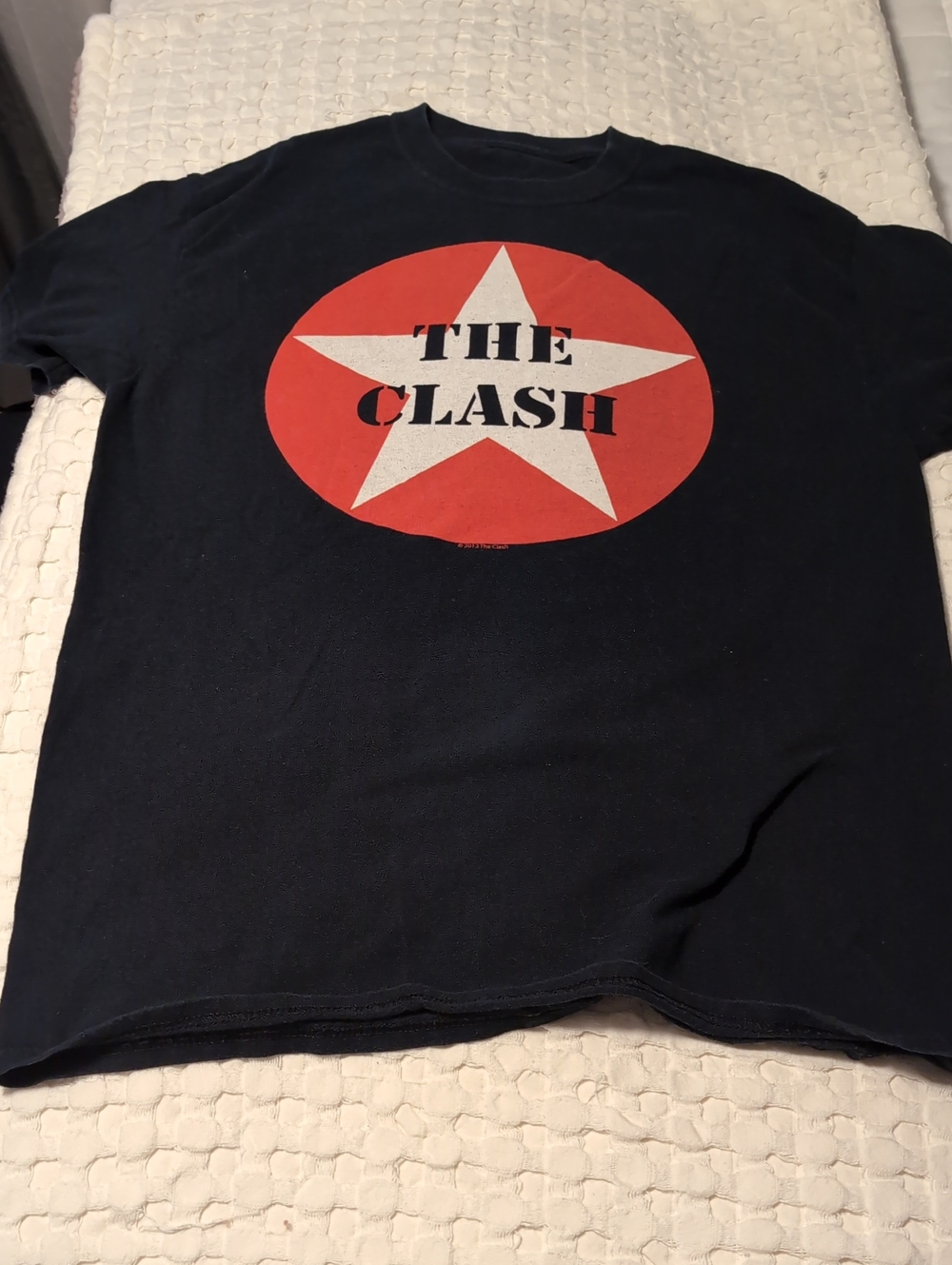 Vintage Style The Clash Punk Rock Concert Tee Black